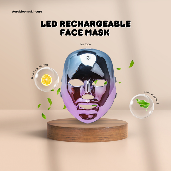 LED face mask for acne and freckles