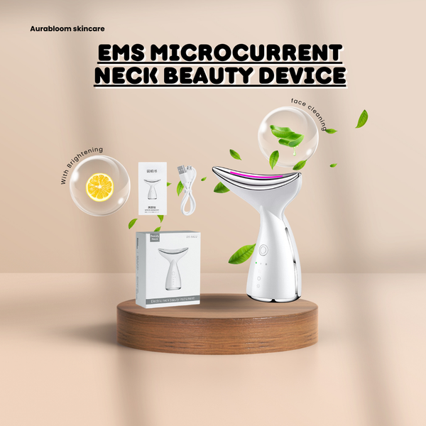 EMS microcurrent neck beauty device