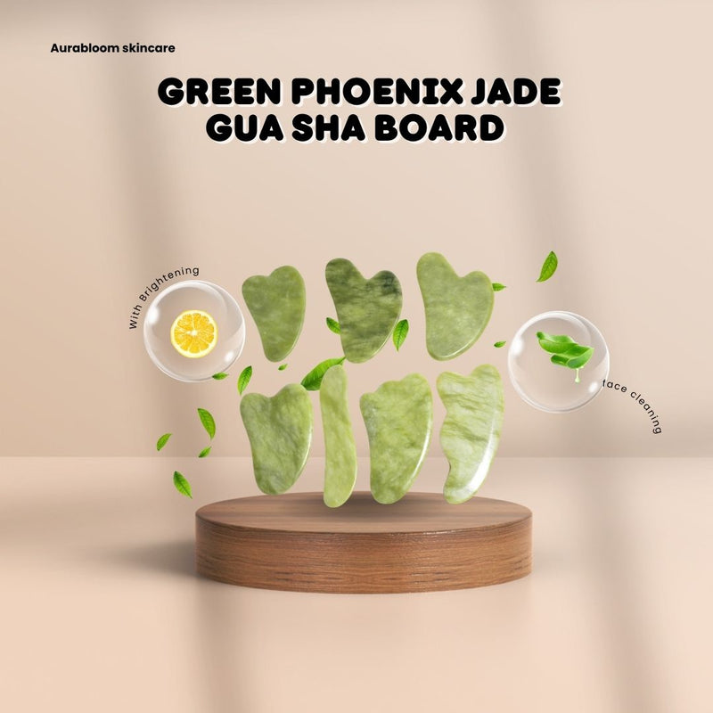 green phoenix jade gua sha board facial massage tool green phoenix jade gua sha board facial massage tool