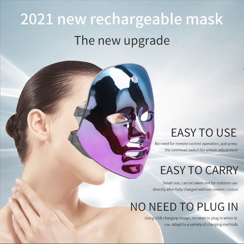 LED face mask for acne and freckles